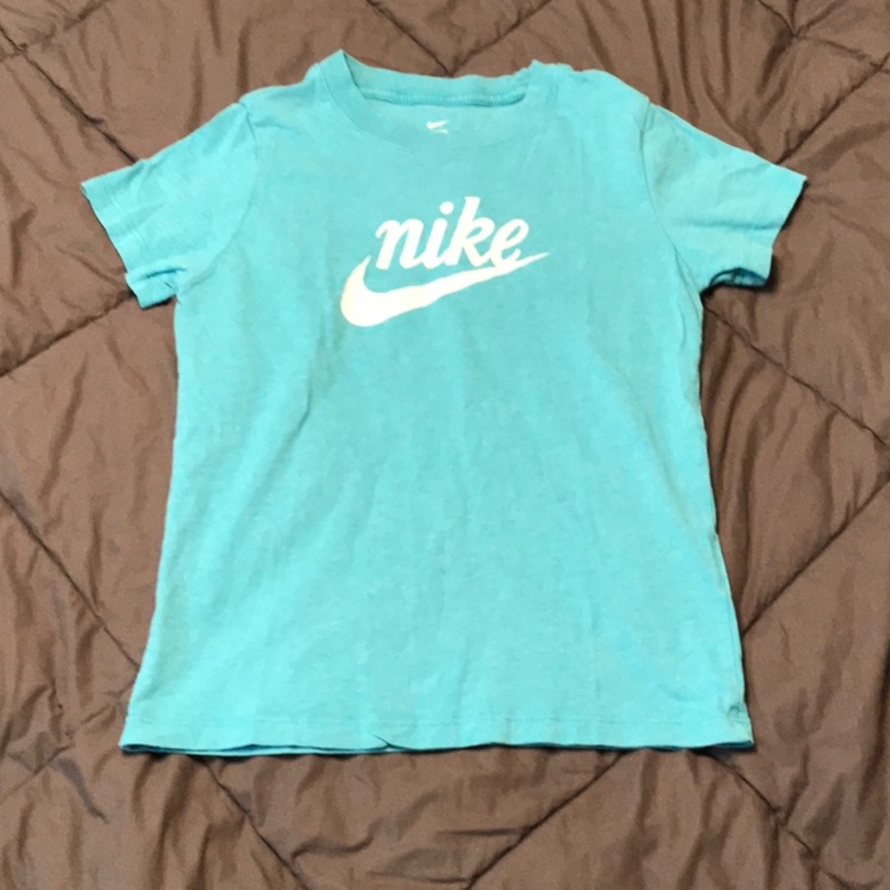 Turquoise Nike shirt